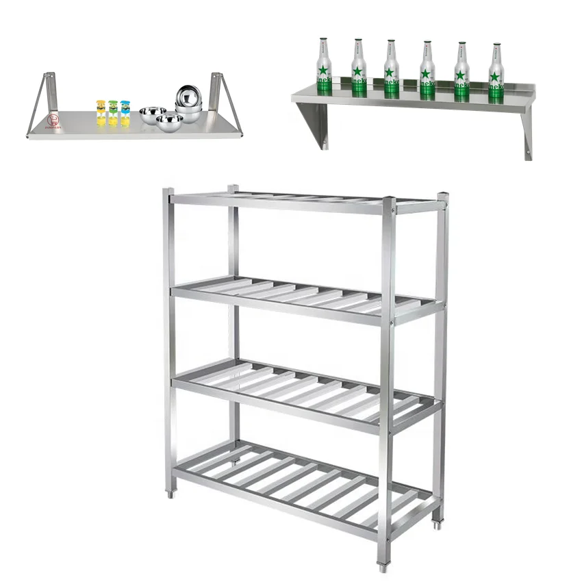 Restaurant Storeroom Rack Durable Stainless Steel Storage Racks for Commercial Use