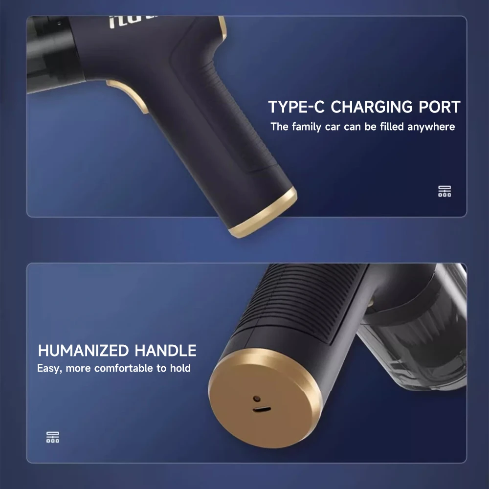 Wireless Portable Handheld Car Vacuum Cleaner 5000Pa Suction 60W Power 1800mAh Battery Wet/Dry Cleaning Home & Car Use - view 6