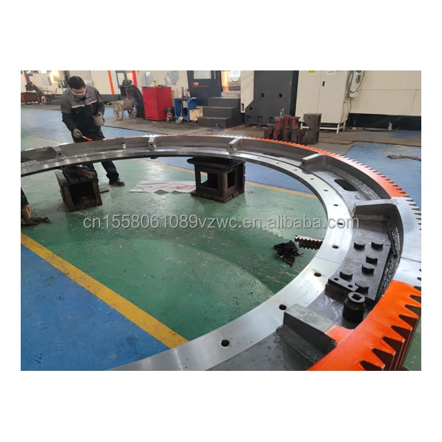 Rotary Dryer Blender Rotary Kiln segment girth gear forging or casting steel  external spur tooth large ring gear