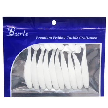 TOPIND 5.5/6.3/7/9/12cm Silicone Soft Lure Paddle Shad Bait T-tail Wavy Tail for Ocean Boat & River Fishing – Soft Lure – view 5