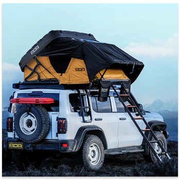 New Truck Camping Tent, Hard Shell Roof, High-quality Waterproof Material with UV Resistant Coating, Outdoor Camping Tent