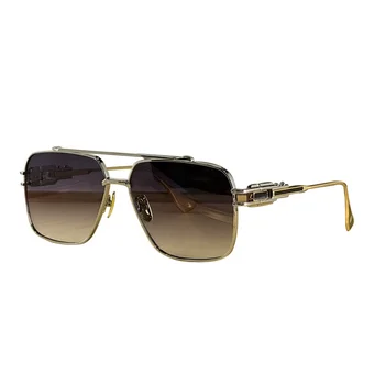 vintage designers brand mens womens sunglasses punk style uv400 protective lenses square metal frames Heavy craft molding glass