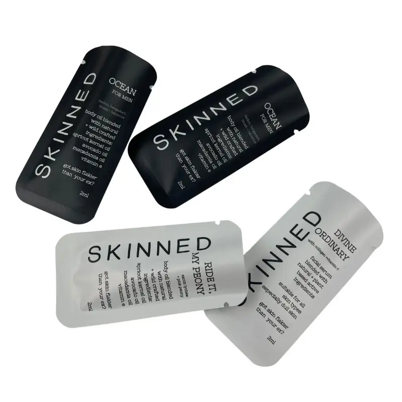 Rainbow Packaging 2ml Small Sample Perfume Bag Heat Sealable Plastic 5ML Sachets Cosmetic Samples Sachet