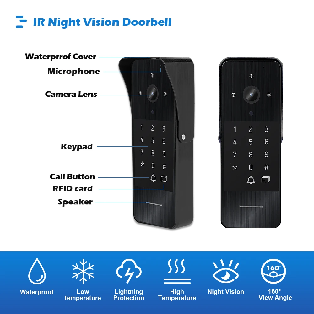 Smart Video Doorbell Wifi Intercom System for Home Security