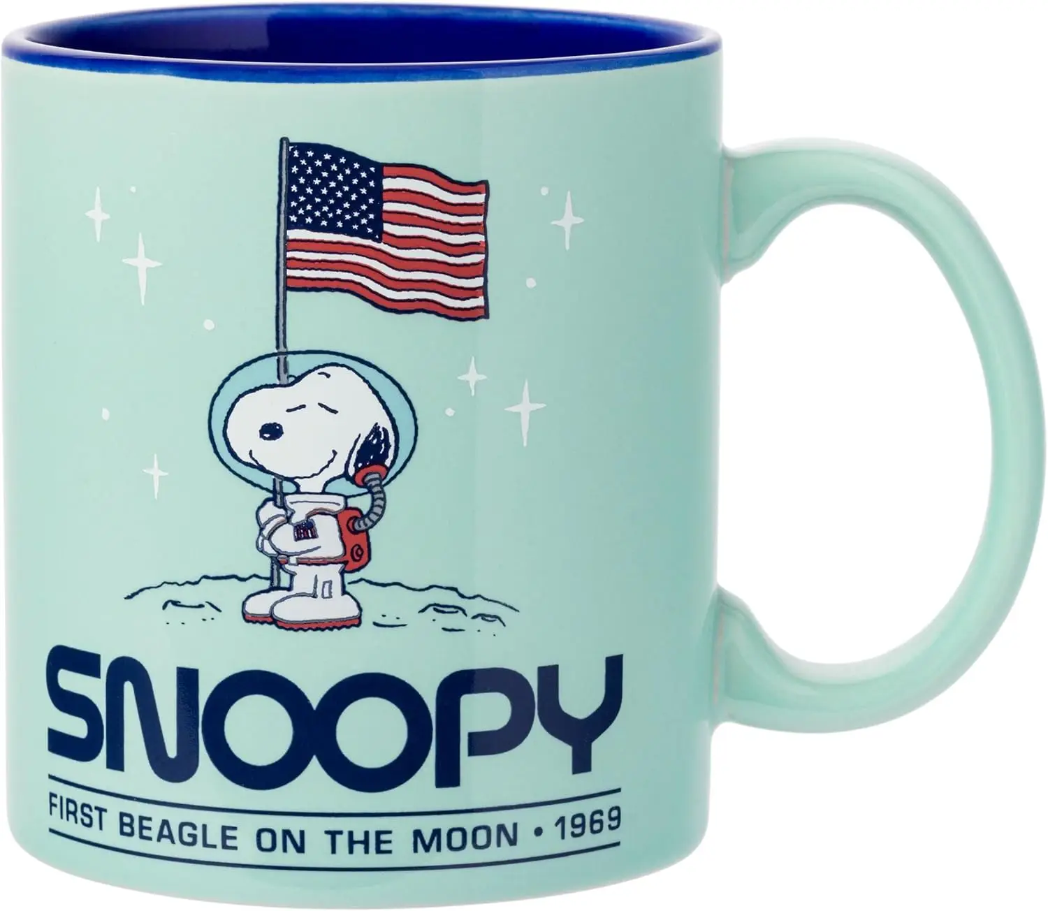 Silver Buffalo Peanuts First Beagle on the Moon Mug
