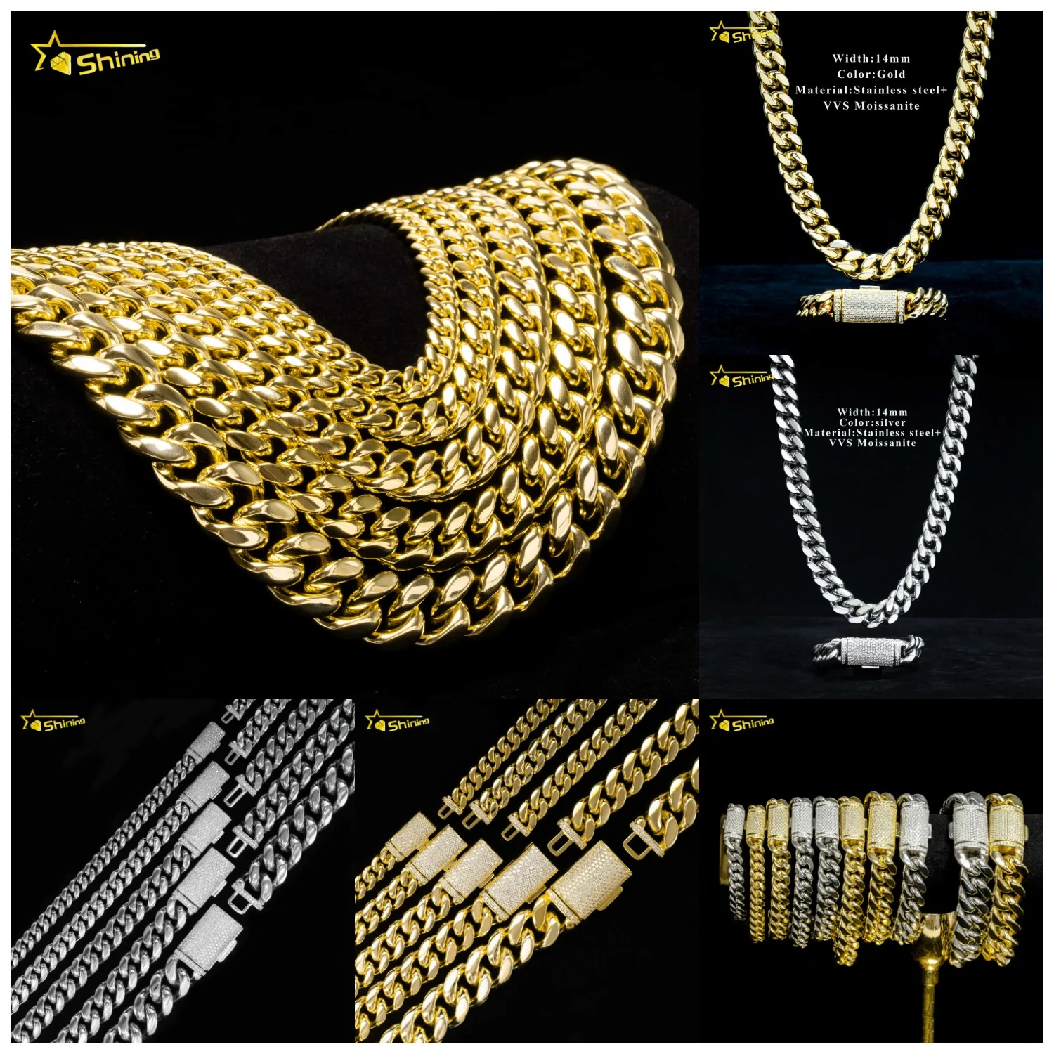 アクセサリー CUBAN LINK BIG CHAIN GOLD Big Daddy 20MM Iced Out Cuban Link Gold Chain – Watches of