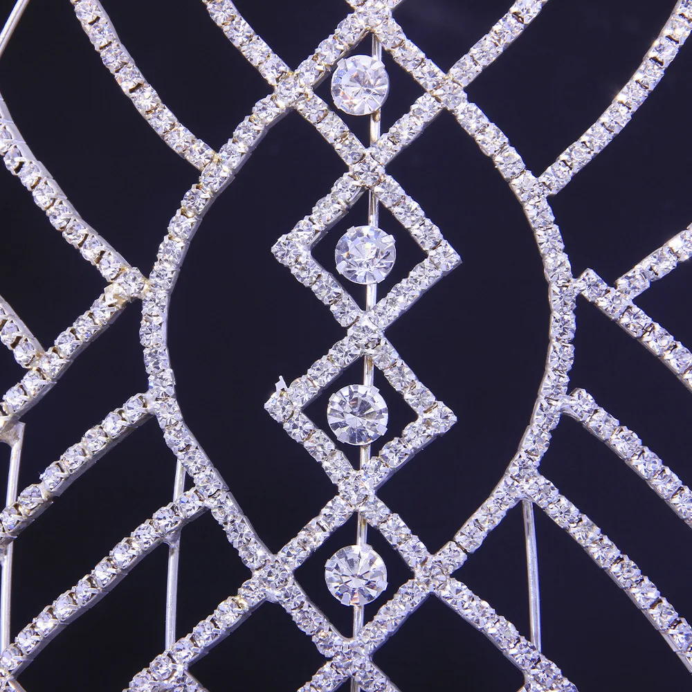 Модная Роскошная Свадебная Тиара для невесты большие короны со стразами