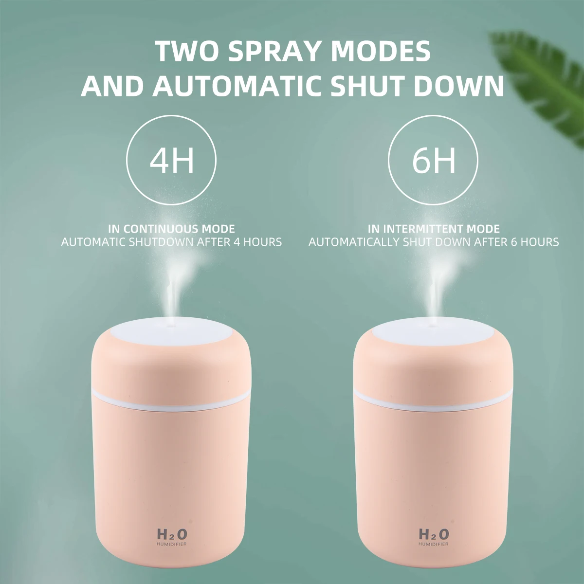 H2O air humidifier USB mini portable desktop bedroom car spray mini humidifier