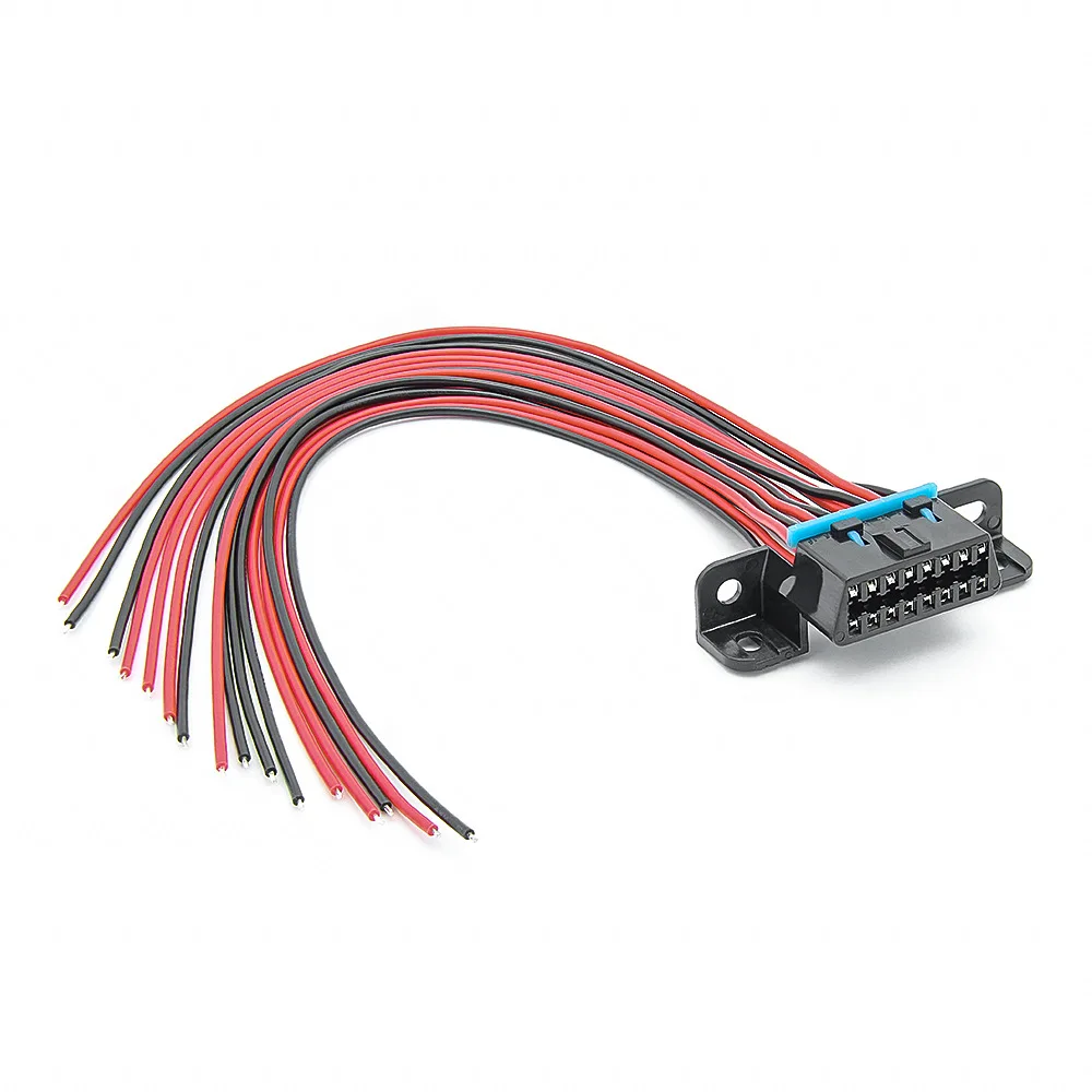 Universal Full Line OBD Plug 16pin Car Diagnostic OBD2 Power Test Interface Computer Detection Cable for toyota for honda for vw