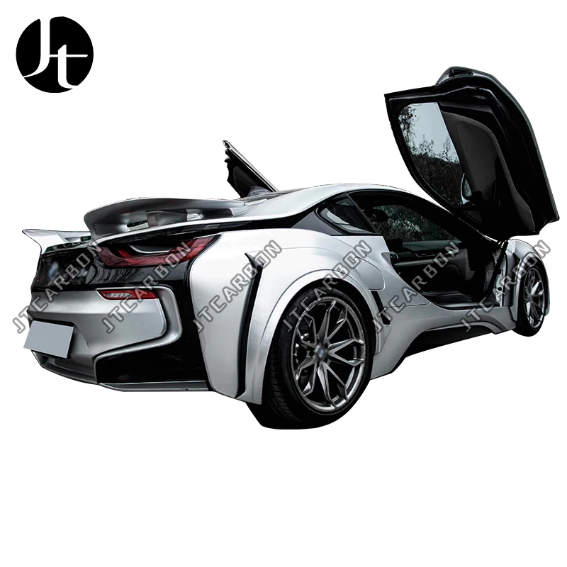 Front Bumper Rear Bumper Side Wheel Eyebrow Wide Style Body Kit For Bmw I8 2014 2019 Fiberglass