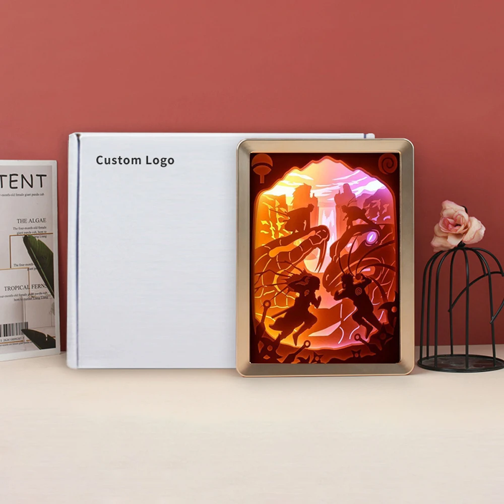Custom 3D Anime Light Box Lamp - LED Nightlight for Boys Room