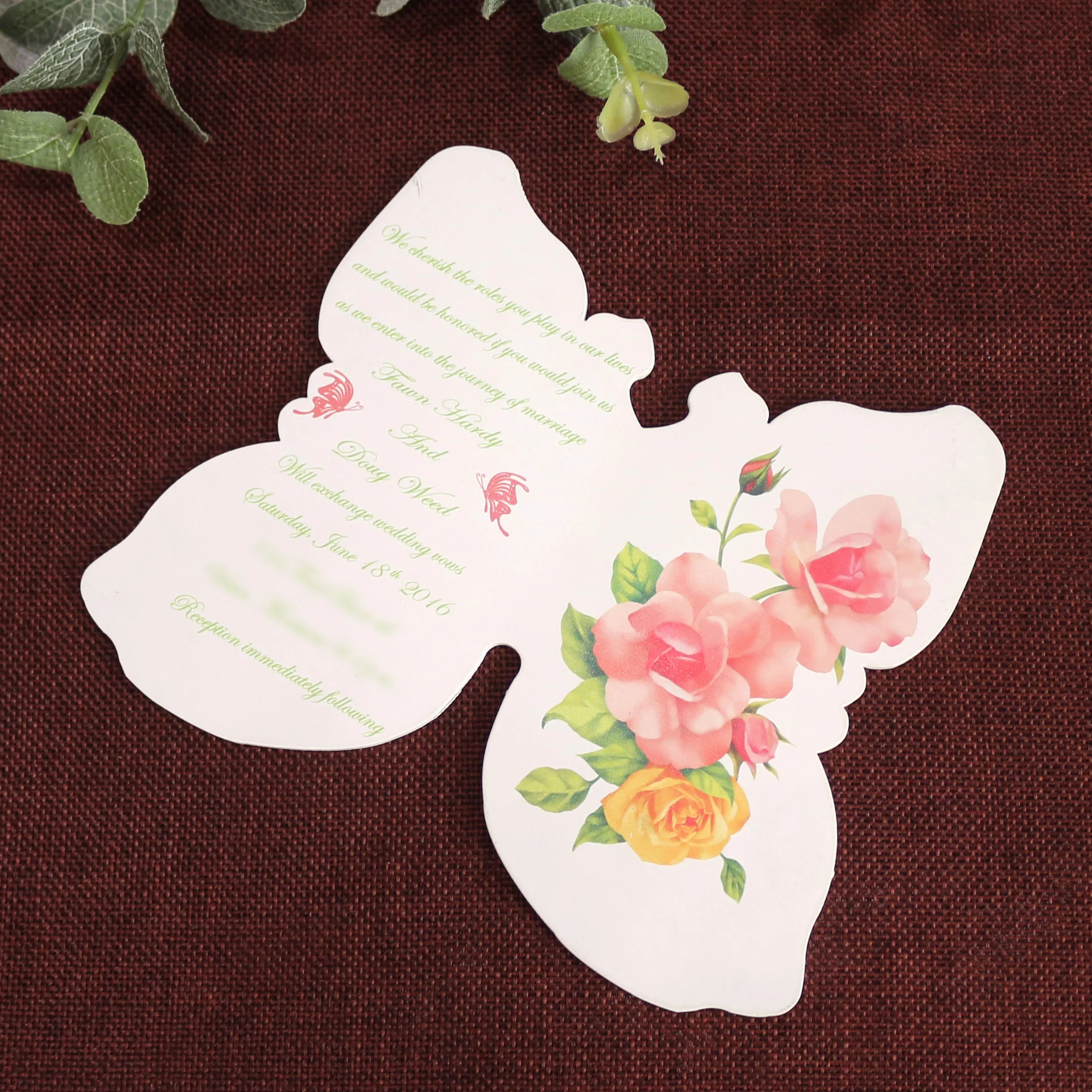 Butterfly -shaped Acrylic Invitation Funny Wedding Card Custom Wedding Card  - Buy Butterfly -shaped Invitation Card,Custom Shape Acrylic,Luxury Wedding  Invitations Product on 