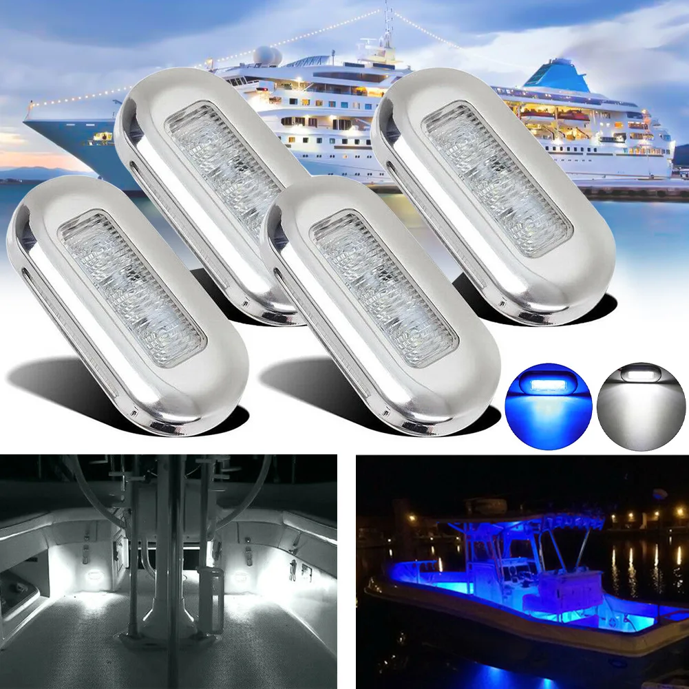 MagiDeal Lumière De Courtoisie LED Étanche Pour Bateau – Éclairage Bleu Subtil Et Élégant