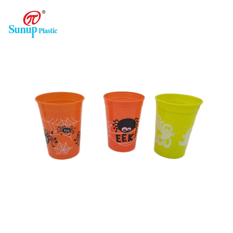 Чашка для питьевой воды оптом экологически чистые пластиковые многоразовые чашки и блюдца сока Толстая пластиковая чашка Dia8.3 * 11