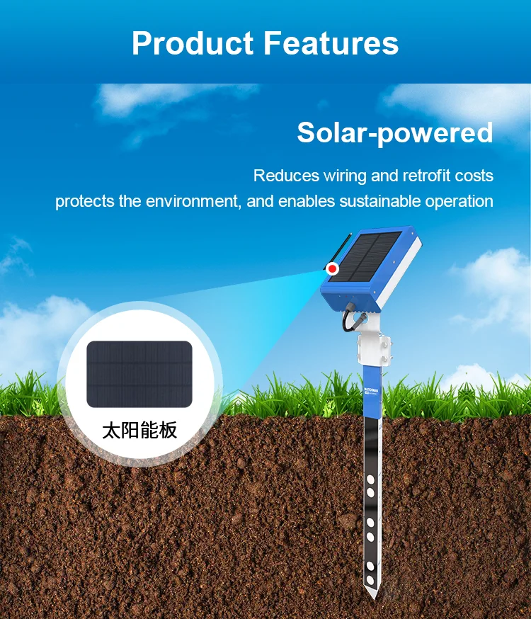 7 in 1 Soil Sensor Analyzer Probe Lorawan Agricultural NPK LORA RS485 ...