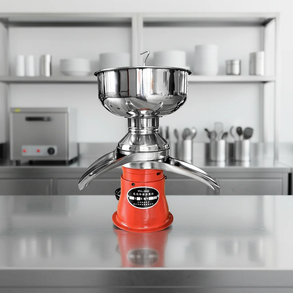 Small Household Milk Separator, Dairy Disc Centrifuge Separator, Milk Defatting Machine for Milk, Juice & Dairy Processing