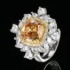 open size Bird's Nest champagne cut ring
