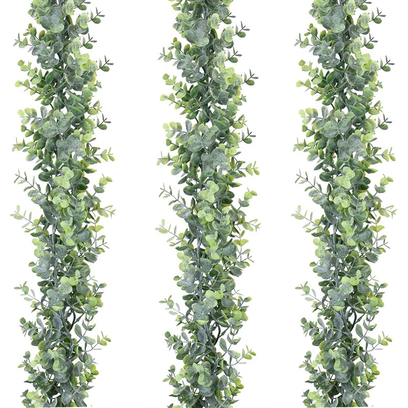 Manufacturers Wholesale Artificial Ivy Leaf Plant Greenery Eucalyptus Vine 1.8 M Ins Eucalyptus Hanging Garland False Suspension