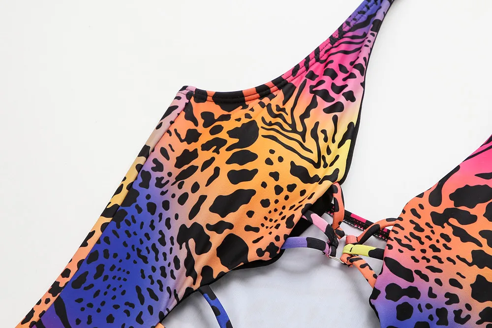 Swimsuit 2022 New Leopard Print One-piece Bikini Swimsuit - Buy ...