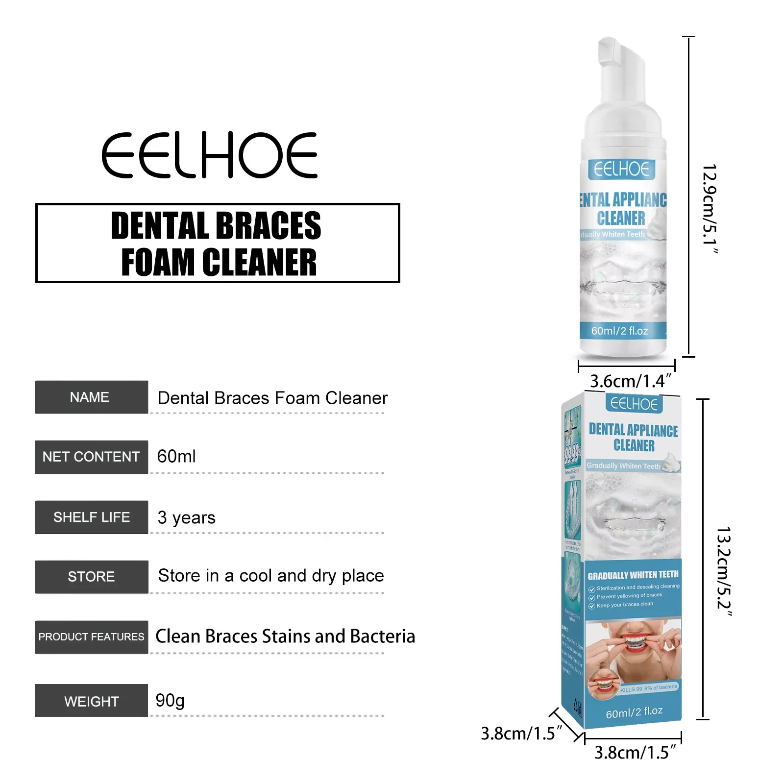 Eelhoe Strong Effect 3d Deep Cleansing Stain Removal Brace Aligner