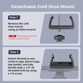 SMALLRIG Power Bank Holder with Cold Shoe Mount, Power Bank Clamp Mount, Adjustable Power Bank Clamp for Camera Rig and Phone detail image