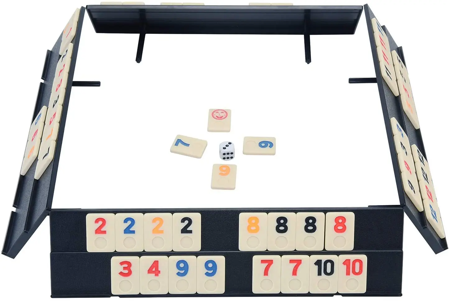 Rummy Tiles-juegos de cubo rumy, juego de viaje de Color