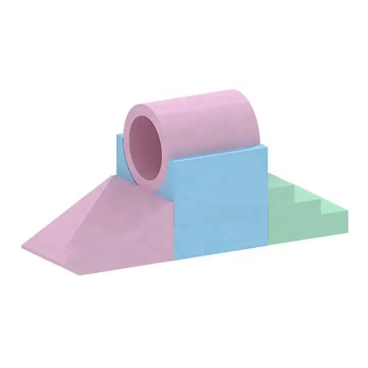 Rainbow Soft Play Gym Tunnel Slide Soft Play