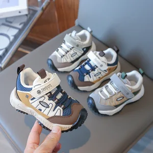 New Arrival High Quality New Children's Sports Shoes Mesh Comfortable Soft Soled Children Basketball Shoes