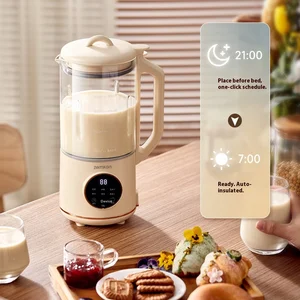 Zemkon Fully Automatic Filter-Free Soymilk Machine Intelligent Multifunctional 1-2 Person Household Blender 3-4 Person Wall