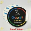 Adhesivo de mesa NFC negro 3 - Redondo negro (En stock) con Google
