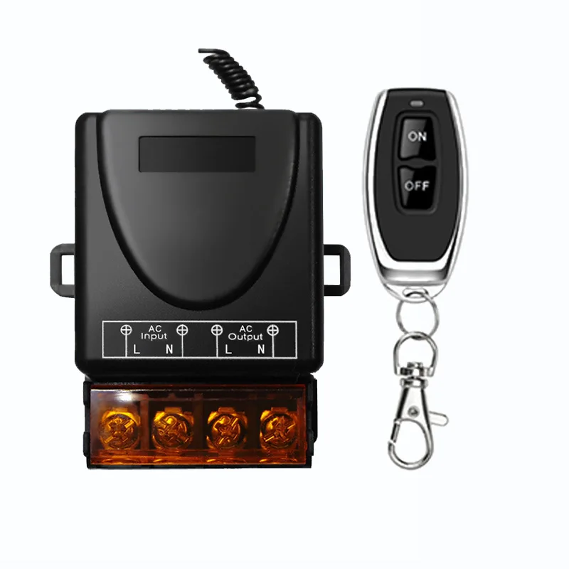 AC85-265V 30A Remote Control Switch RF 315/433 Wireless Switch Remote Control 100 Meters Long Distance for Light or Appliance
