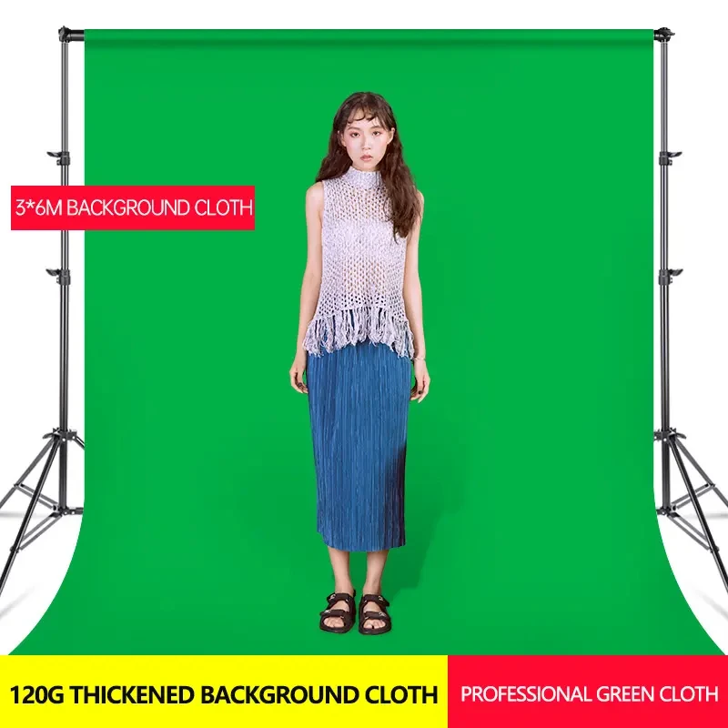 3*3m Green Screen Cloth  Photography Studio Background Backdrop Stand Kit for Photo Studio Photography Accessories  Equipment