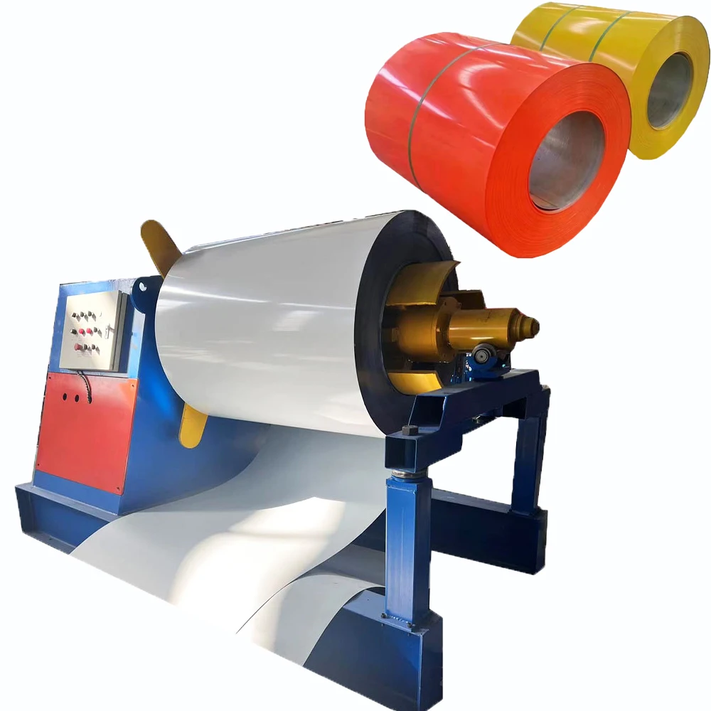 10 Tons High-Speed Automatic Decoiling Machine Hydraulic Aluminum Steel Coil Uncoiler Machine With Coil Car & Press Arm