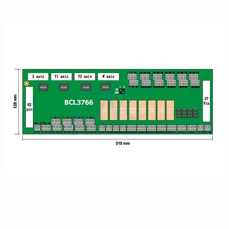 TEBAK CNC FSCUT2000 Fiber Laser Cutting Control System BCL3766 Original IO Adapter Board