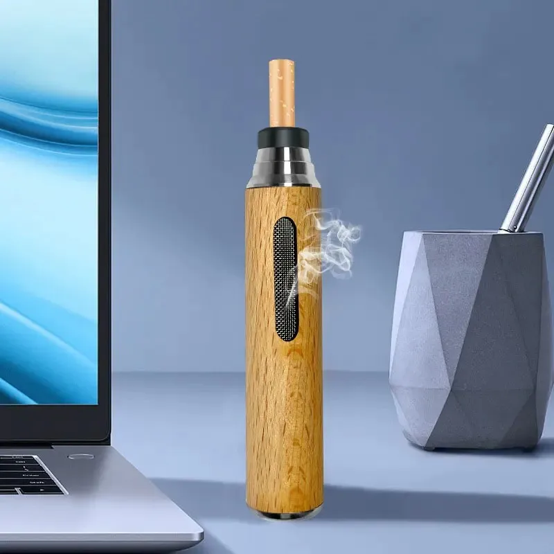Portable voiture Mini cendrier en bois Cigarette cendres mgots collecteur  voiture paresseux voiture cendrier porte-cigarette