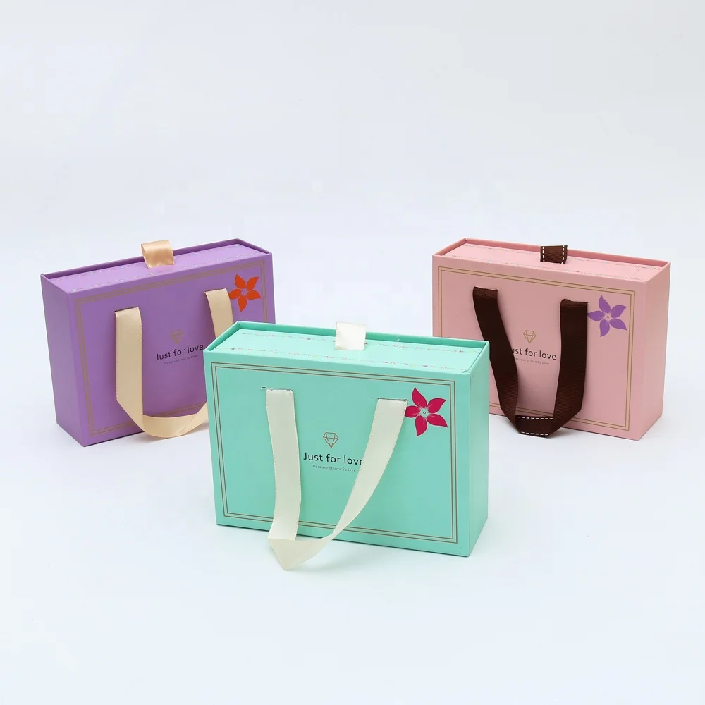 Paper Pull Box Custom Pull Out Paper Cardboard Carrying Box Cardboard Paper Wedding ...