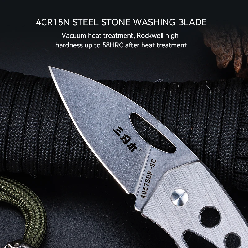 Sanrenmu 4057SUF-SC Outdoor Okapi Knife - 4cr15n Stainless Steel Blade
