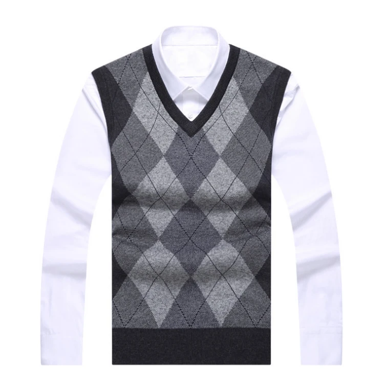 卸売メンズ秋vネックベーシックスタイルセータークロップドニットセーターアーガイルベスト Buy メンズアーガイルセーターベスト アーガイルベスト アーガイルセーター Product On Alibaba Com