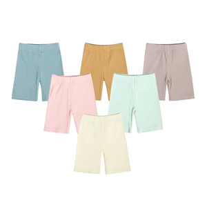 Professional China Supplier Kids Organic Ribbed Customized Embroidery Casual Pants Cotton Kids Track Shorts