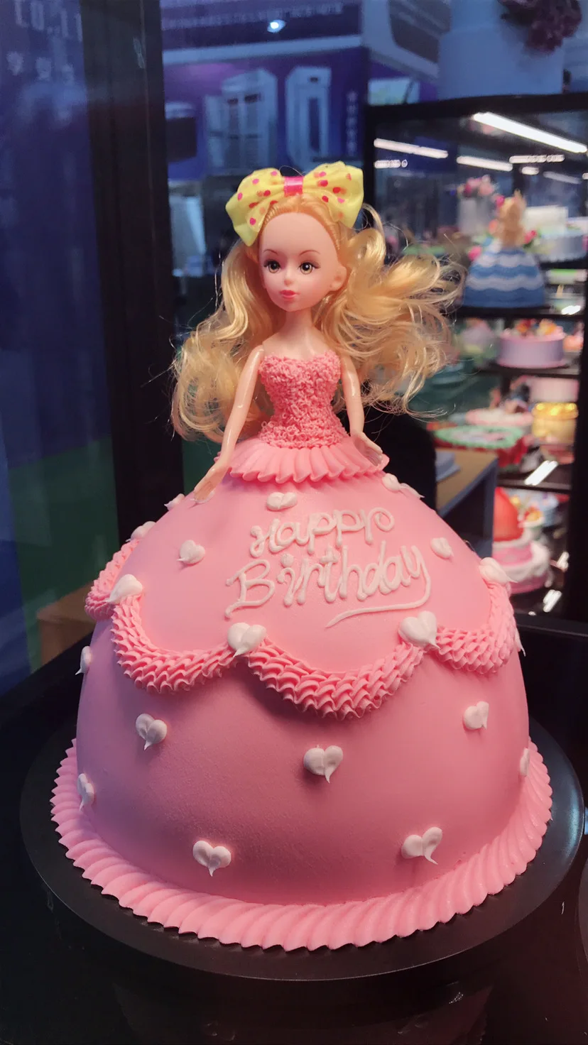 How To Make Two Tire Cake| Barbie Doll Cake Design |Fondant Flowers  Decorating Cake ideas - YouTube | Doll cake designs, Barbie doll cakes,  Doll cake