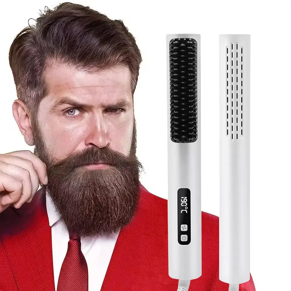 For Men Beard Brush Iron Hot Comb Beard Brush And Straightener