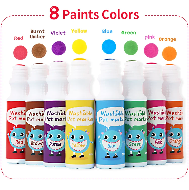 Wholesale Kids paint dot markers art sets, Children's Washable Easy Grip  Non-Toxic Paint Marker Daubers CH-2851 Dots Markers set From m.