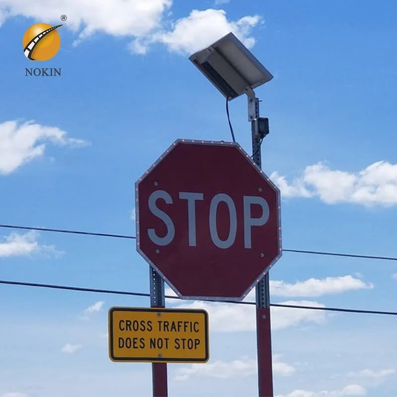 Stop Sign LED AC Powered Solar Blinking Traffic Sign