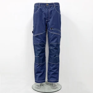Customized Men Outdoor Cargo Trousers Rip-Resistant Workwear Pants with Multi-Pockets Safety Work Clothes Pants