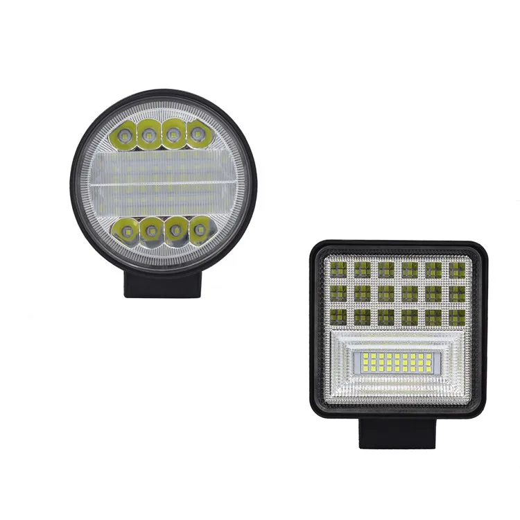 
4 дюймов квадратные 27 Вт 42 Вт 48 Вт 72 Вт 126 102 белый ультра яркий свет водить автомобиль свет работы грузовик внедорожник вспомогательный источник света 