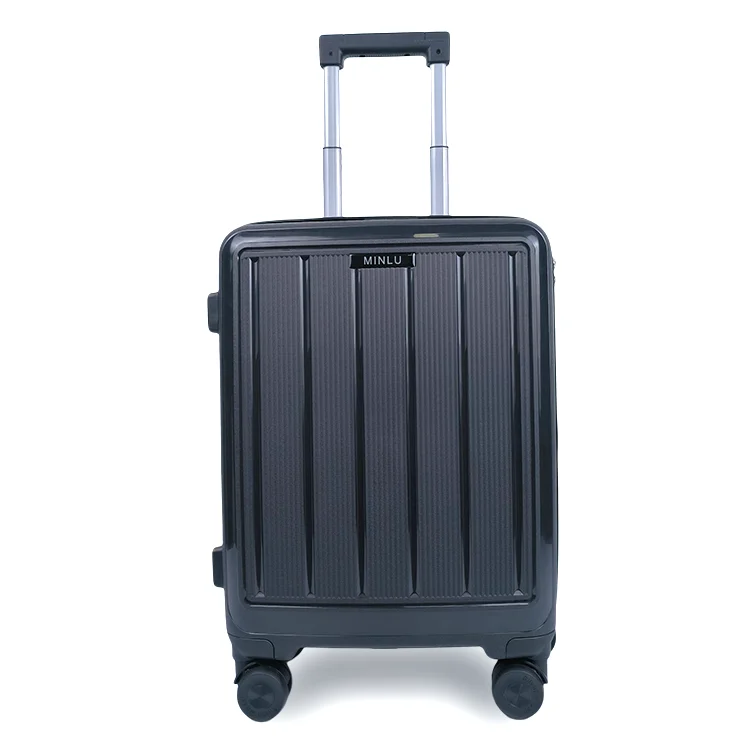 Set Valises Rigides PP – 14/20/24/28 Pouces – Noir, Cabine Et Voyage
