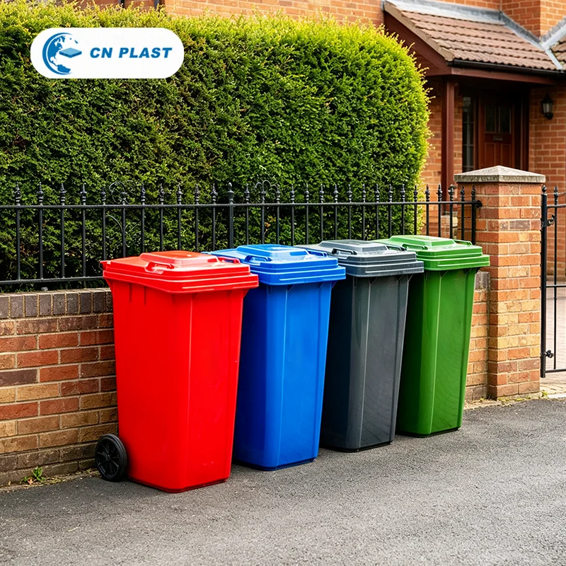240 Liter Industrial Recycle Waste Medical Mobile Cheap Pedal Large Size Outdoor HDPE Eco-Friendly Public Plastic Garbage Bin