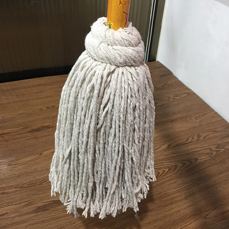 DS1999 Коммерческая промышленная влажная швабра с длинной ручкой из микрофибры для чистки пола хлопчатобумажная пряжа Швабра