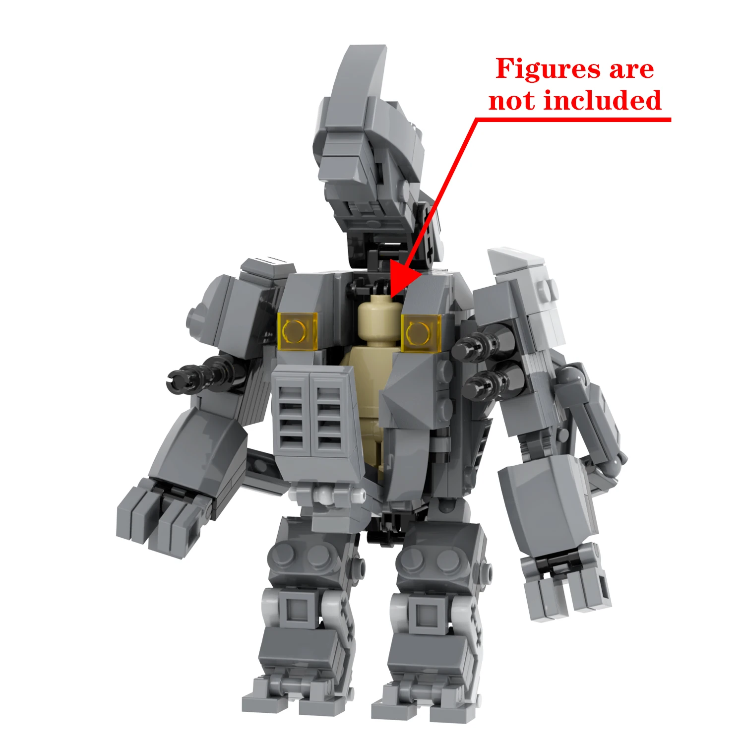 MOC1249 Creativity Series Rhinoceros Mecha Building Blocks
