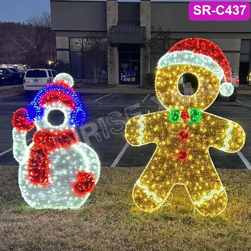 Design Large LED Lighting Outdoor and Indoor Decorations Christmas Halloween Festival Photo Shoot 2D Selfie Motif Light